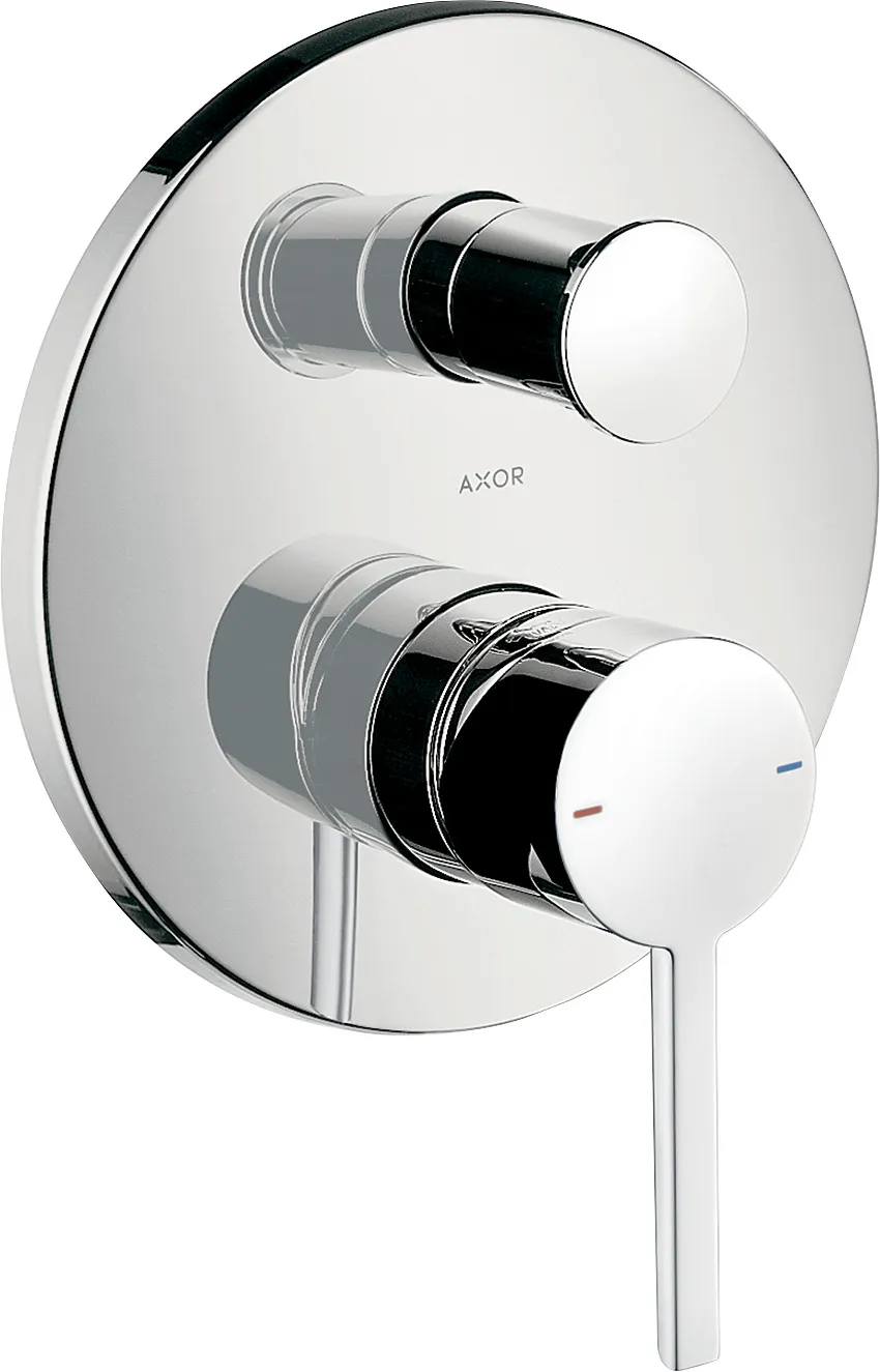 AXOR Starck Single-lever bath mixer for concealed installation with lever handle and integrated safety combination to EN 1717