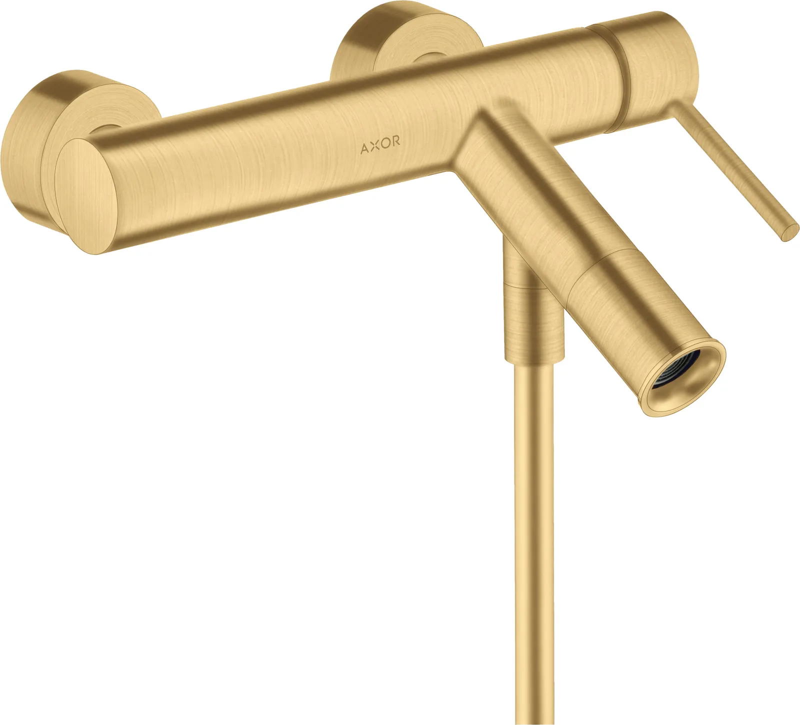 AXOR Starck Single-lever bath mixer for exposed installation with pin handle