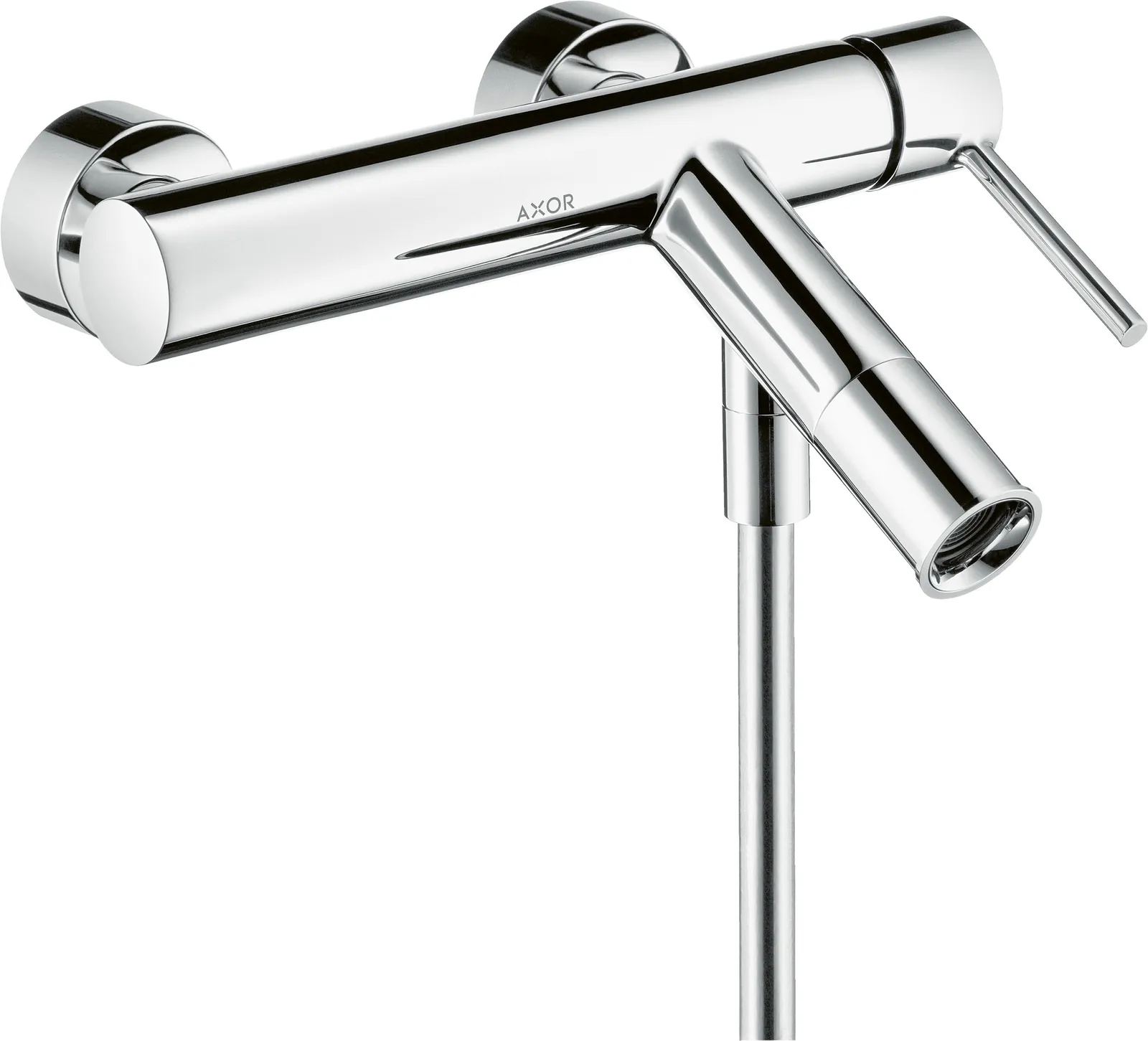 AXOR Starck Single-lever bath mixer for exposed installation with pin handle