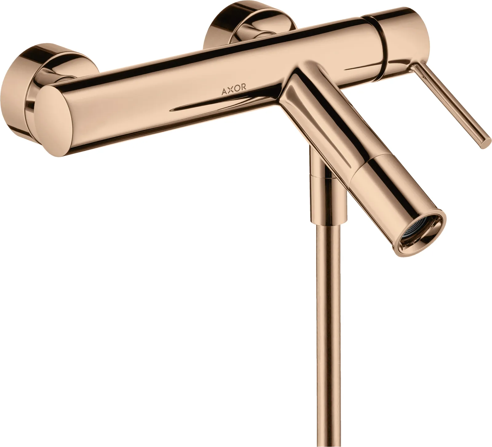 AXOR Starck Single-lever bath mixer for exposed installation with pin handle