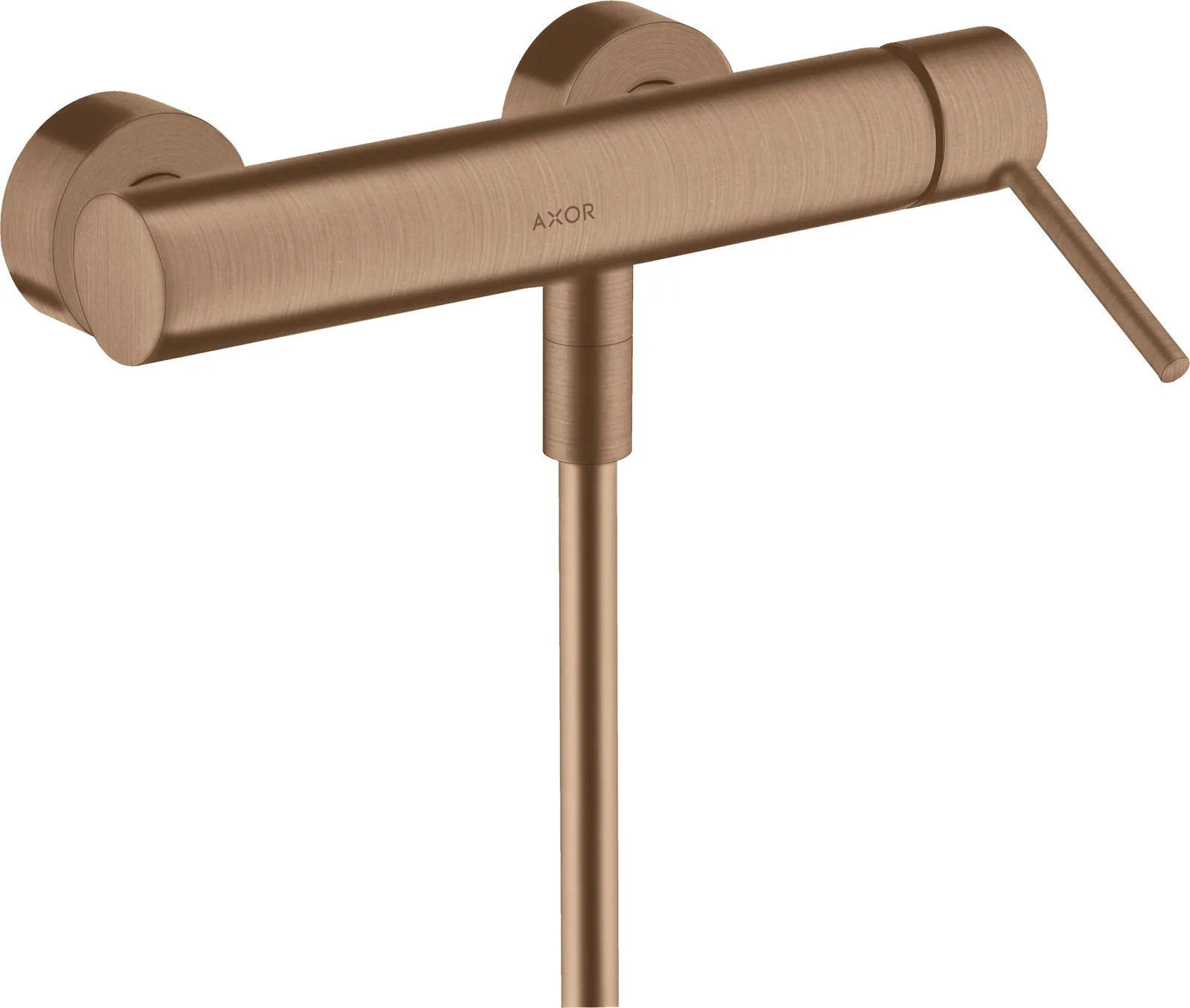 AXOR Starck Single-lever shower mixer for exposed installation with pin handle