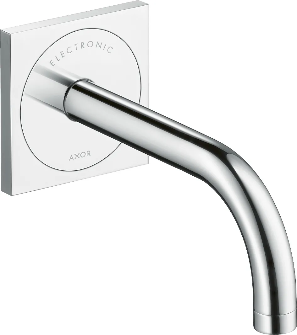 AXOR Uno Elektron lavabo aralashtirgichi, yashirin montaj, devorga uchun, joʻmrak 165 mm bilan
