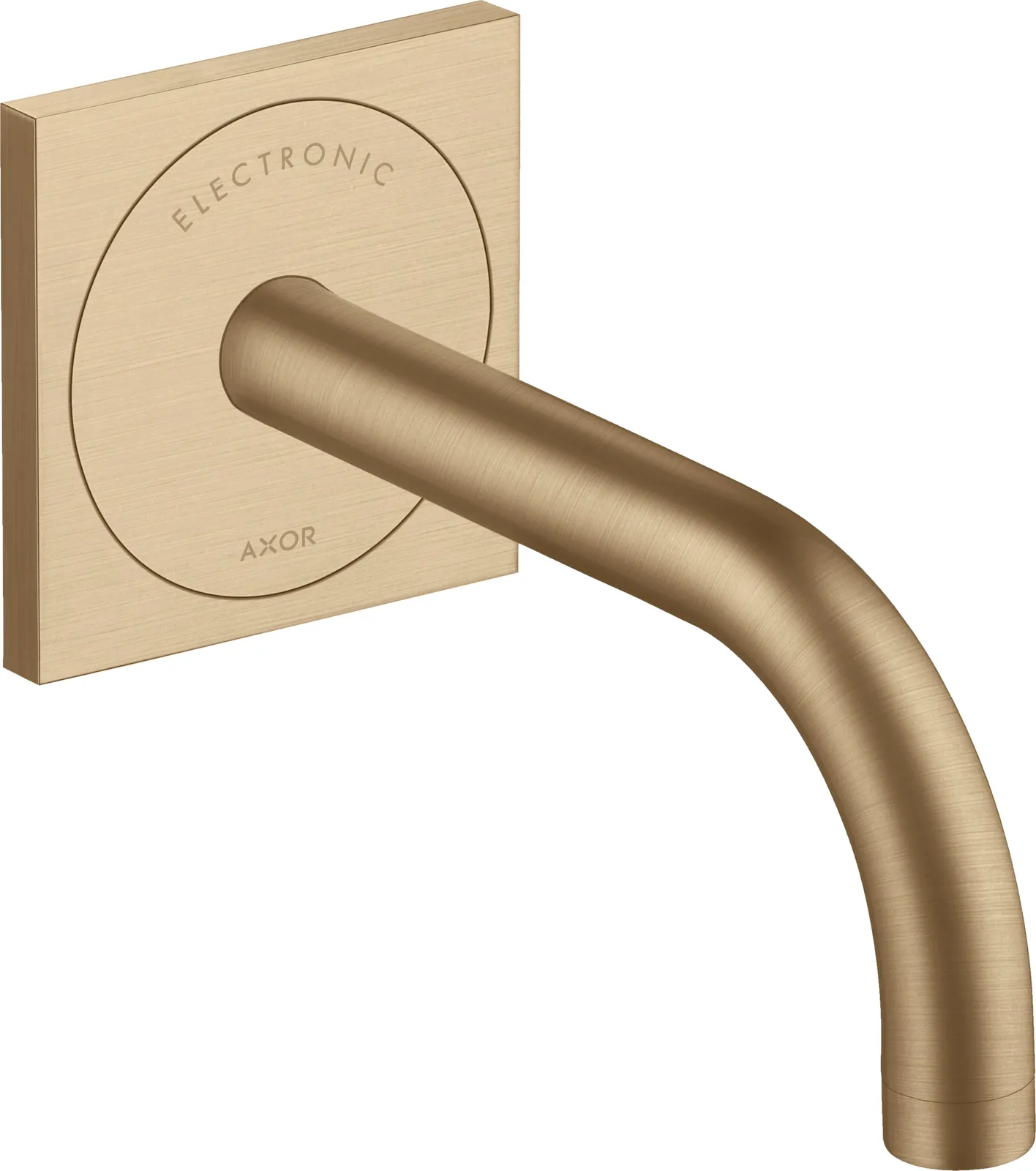 AXOR Uno Elektron lavabo aralashtirgichi, yashirin montaj, devorga uchun, joʻmrak 165 mm bilan