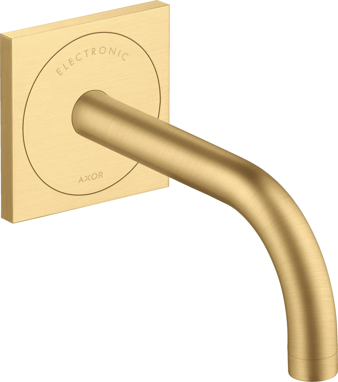 AXOR Uno Elektron lavabo aralashtirgichi, yashirin montaj, devorga uchun, joʻmrak 165 mm bilan