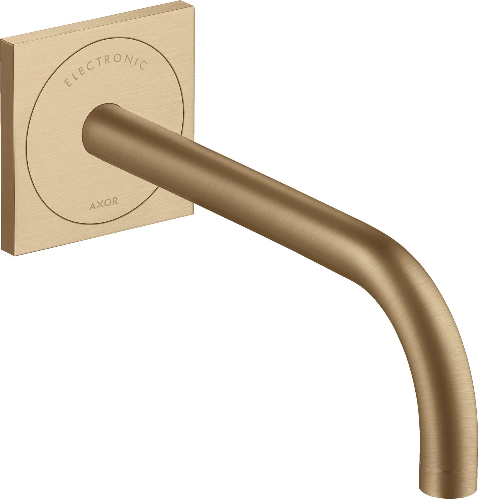 AXOR Uno Electronic basin mixer for concealed installation, wall-mounted with spout 225 mm