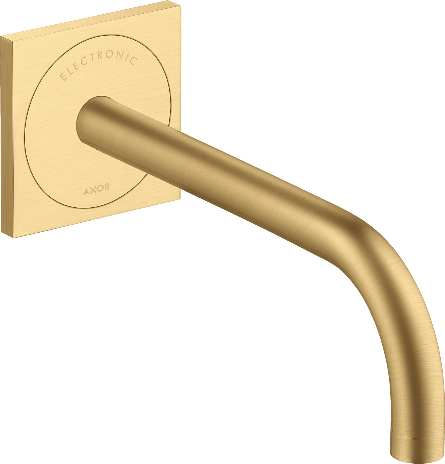 AXOR Uno Electronic basin mixer for concealed installation, wall-mounted with spout 225 mm