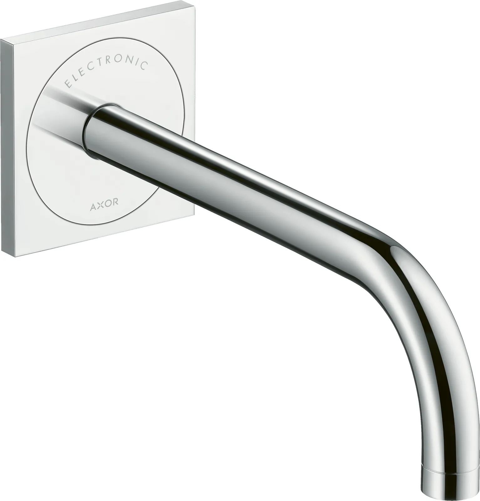 AXOR Uno Electronic basin mixer for concealed installation, wall-mounted with spout 225 mm