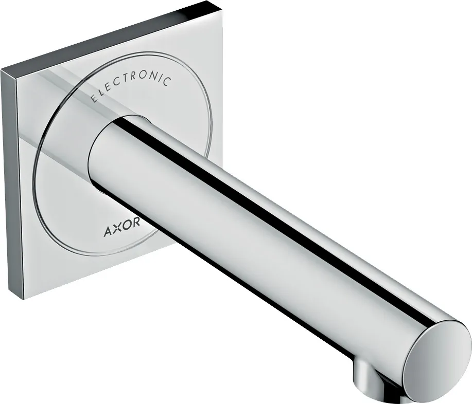 AXOR Uno Electronic basin mixer for concealed installation, wall-mounted with spout 161 mm