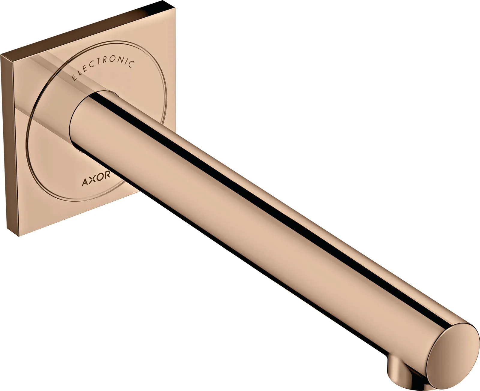 AXOR Uno Electronic basin mixer for concealed installation, wall-mounted with spout 221 mm