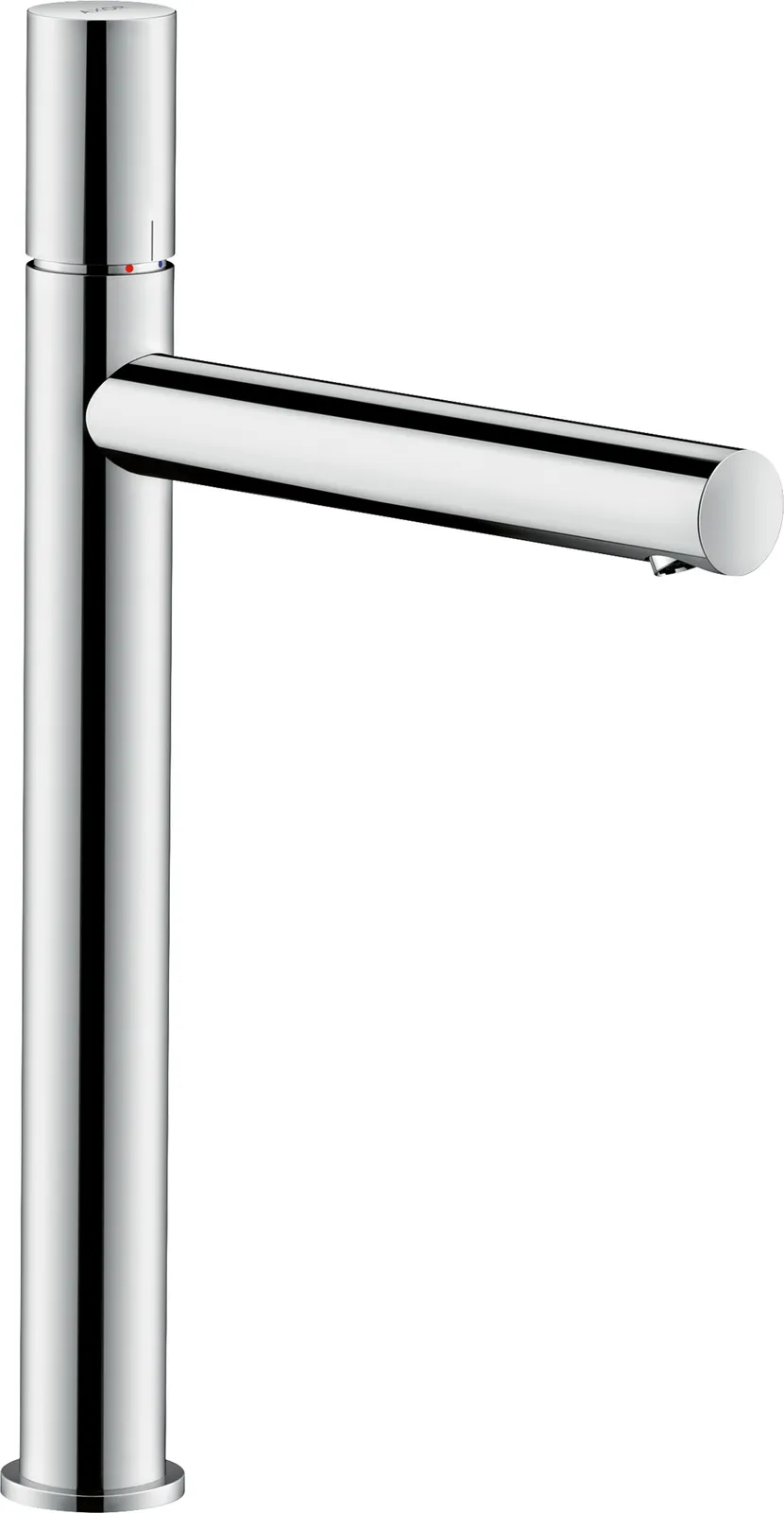 AXOR Uno Bir dastali lavabo aralashtirgichi 260, zero dasta bilan, kosa lavabolar va drenaj klapani uchun