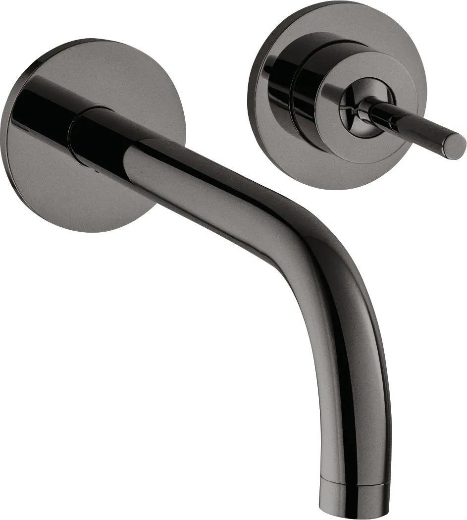 AXOR Uno Single-lever basin mixer for concealed installation, wall-mounted with spout 225 mm and escutcheons