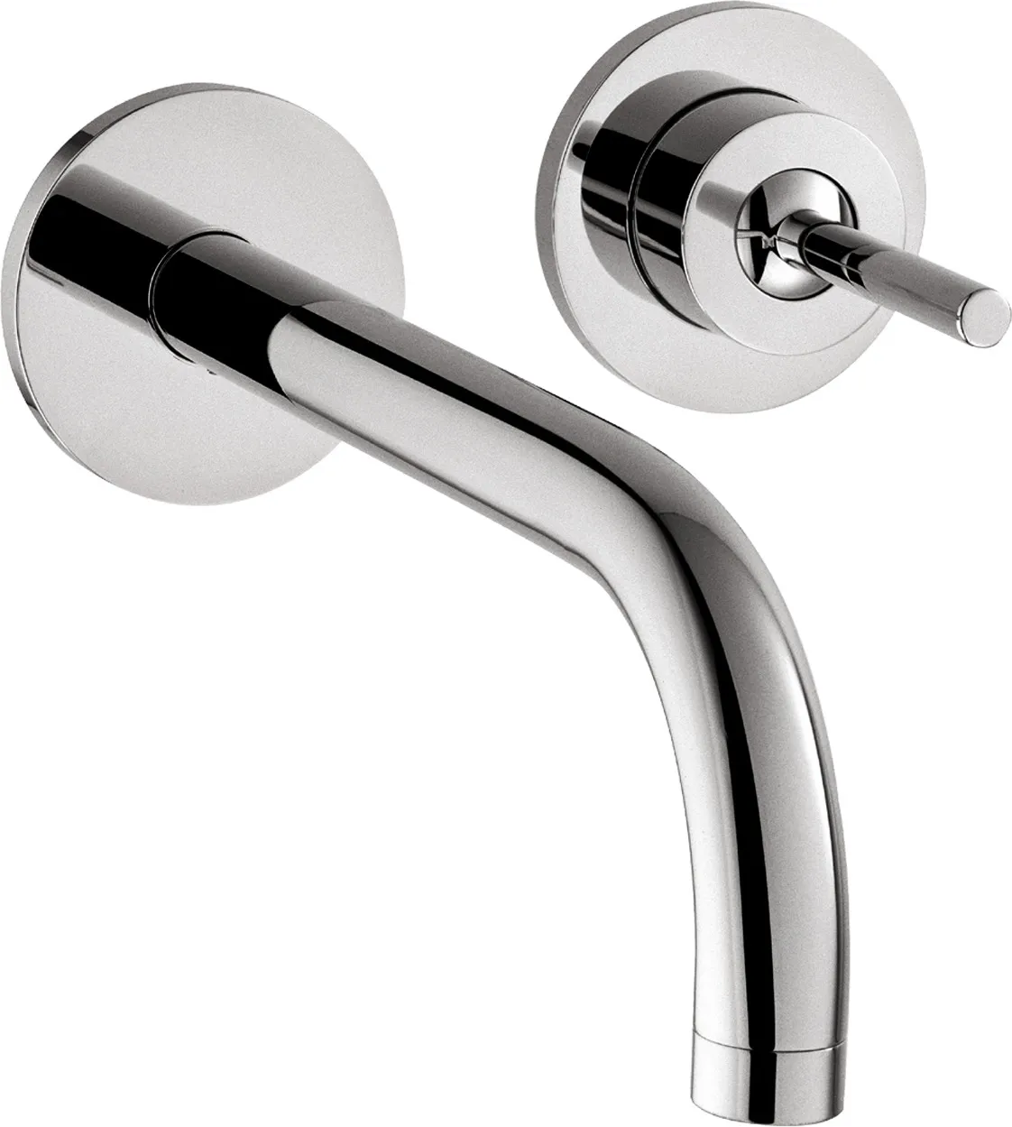 AXOR Uno Single-lever basin mixer for concealed installation, wall-mounted with spout