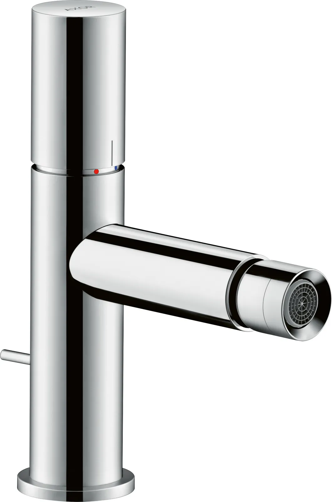 AXOR Uno Single-lever bidet mixer with Zero handle and pop-up waste set