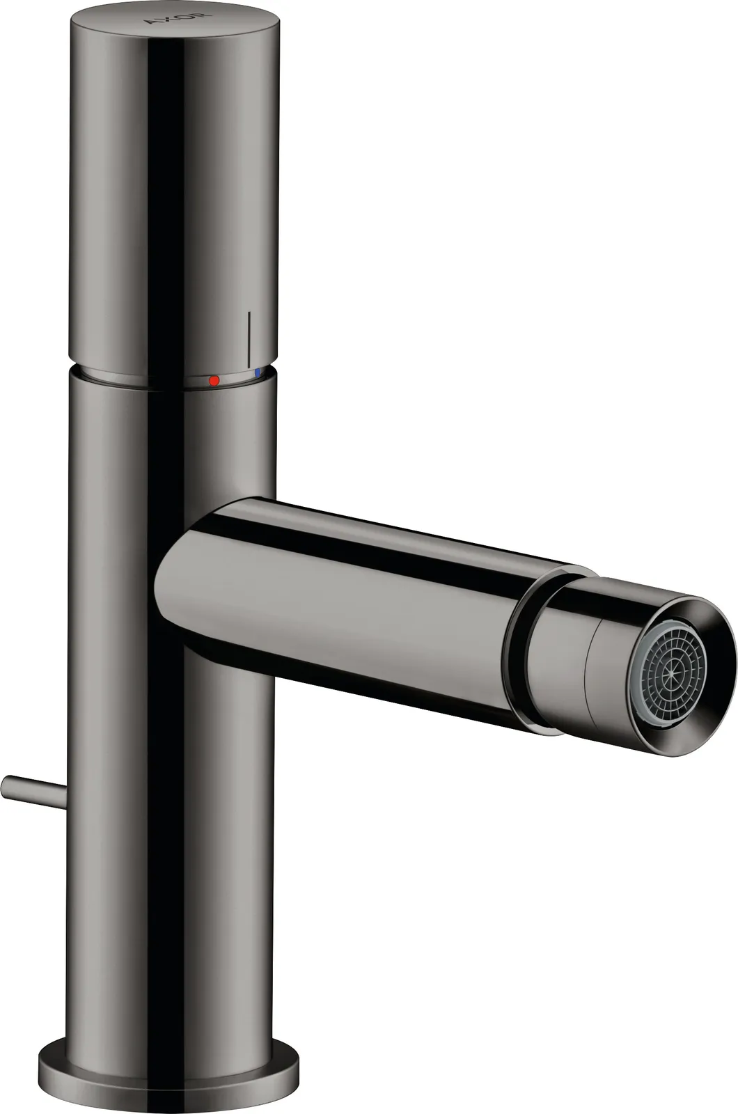 AXOR Uno Single-lever bidet mixer with Zero handle and pop-up waste set
