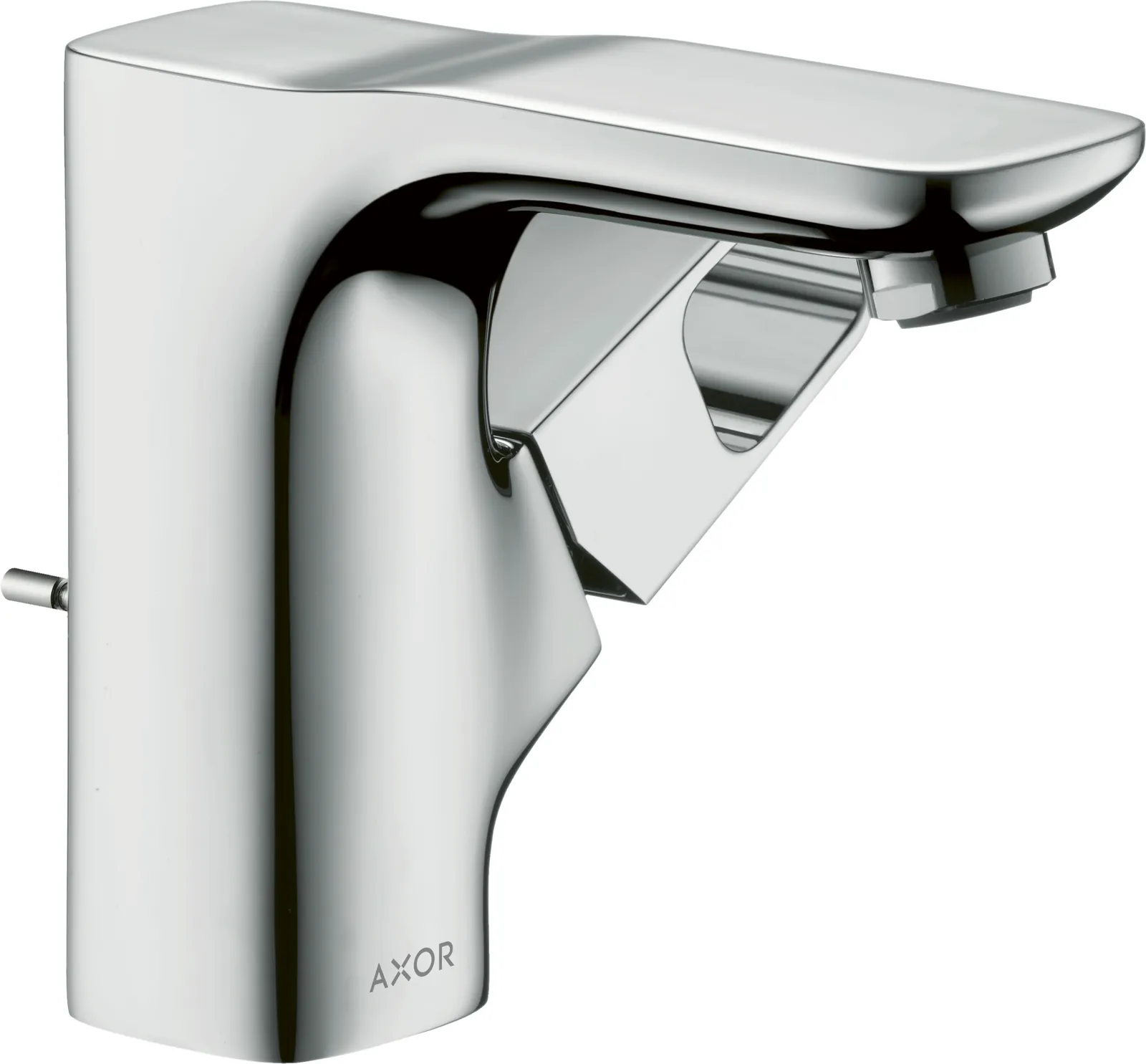 AXOR Urquiola Bir dastali lavabo aralashtirgichi 110, hand wash lavabolar uchun, pop-up drenaj klapani bilan