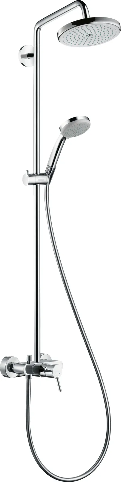 Croma Showerpipe 220 1jet with single-lever mixer