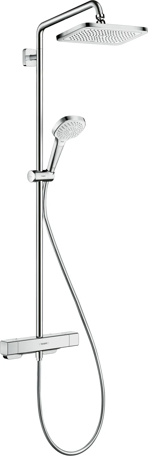 Croma E Душевая стойка Showerpipe 280 1jet с термостатом Ecostat E