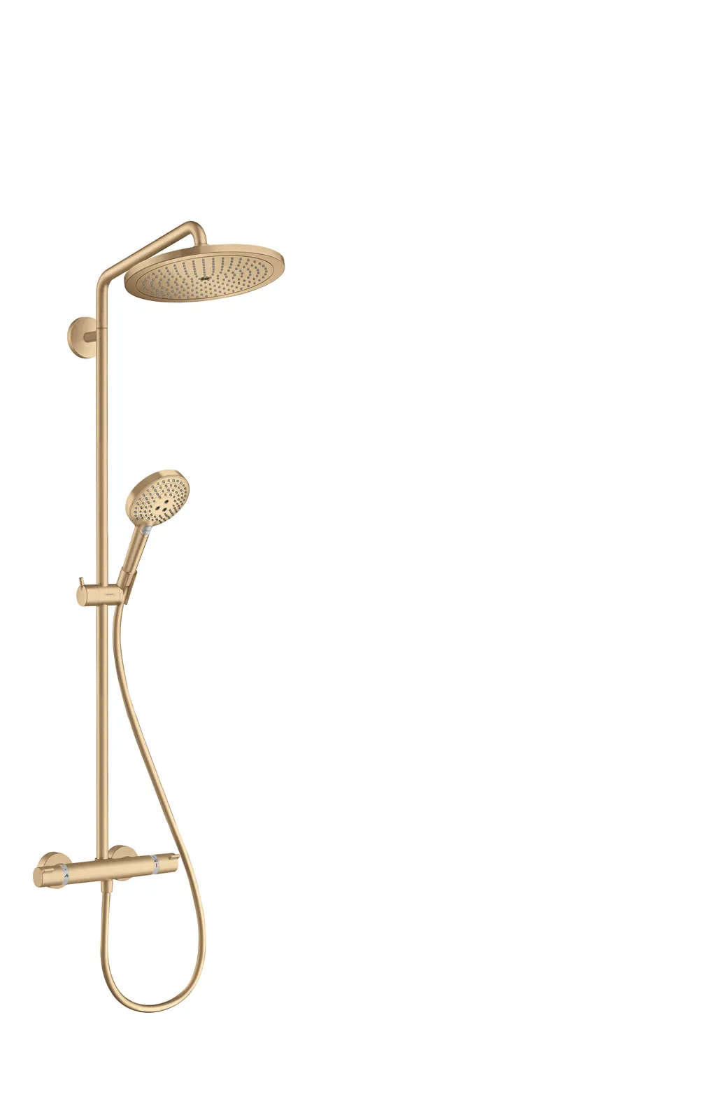 Croma Select S Душевая стойка Showerpipe 280 1jet EcoSmart с термостатом и ручным душем Raindance Select S 120 3jet