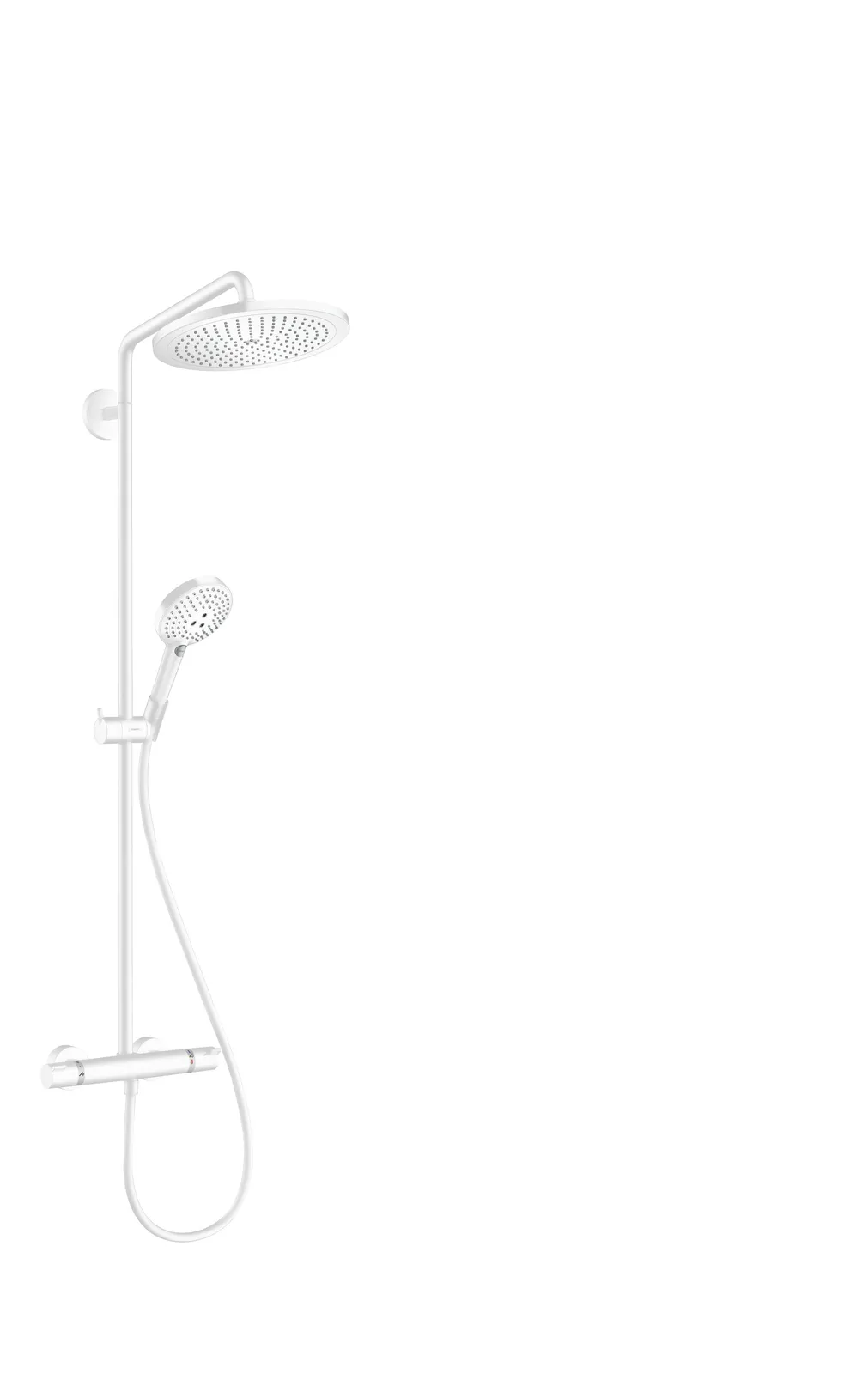 Croma Select S Showerpipe dush ustuni 280 1jet, termostat va qoʻl dushi Raindance Select S 120 3jet bilan