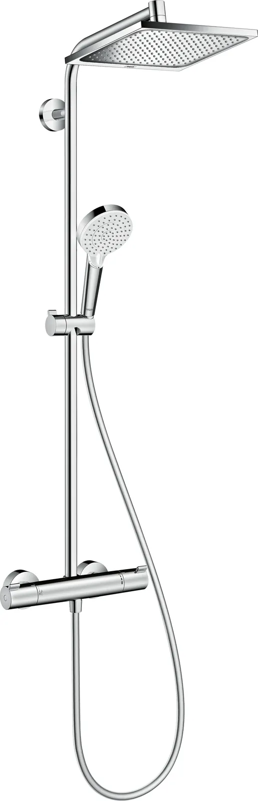 Crometta E Душевая стойка Showerpipe 240 1jet с термостатом Varia