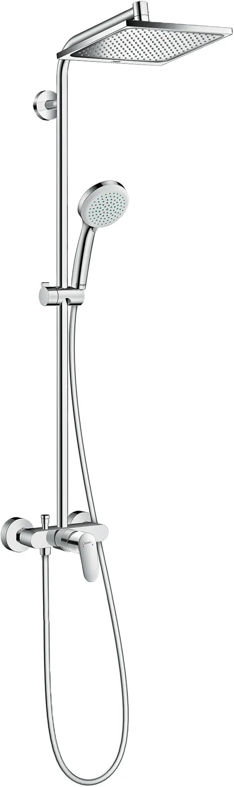 Crometta E Душевая стойка Showerpipe 240 1jet с однорычажным смесителем