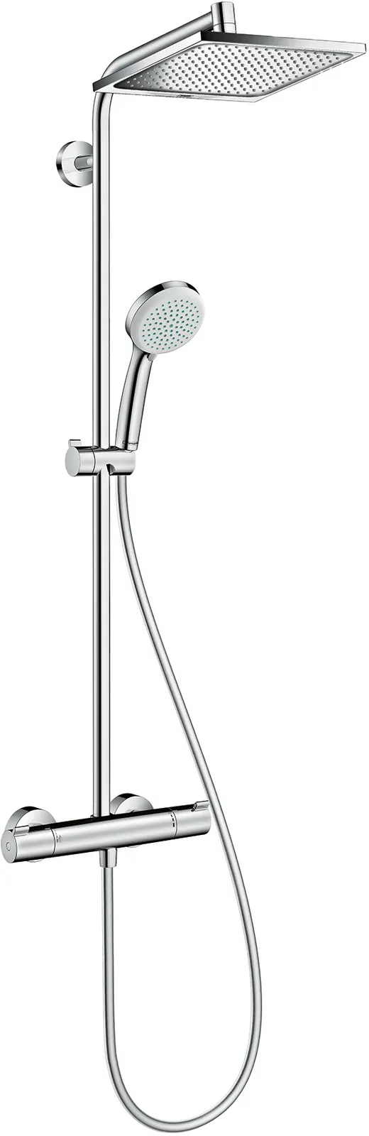 Crometta E Душевая стойка Showerpipe 240 1jet с термостатом