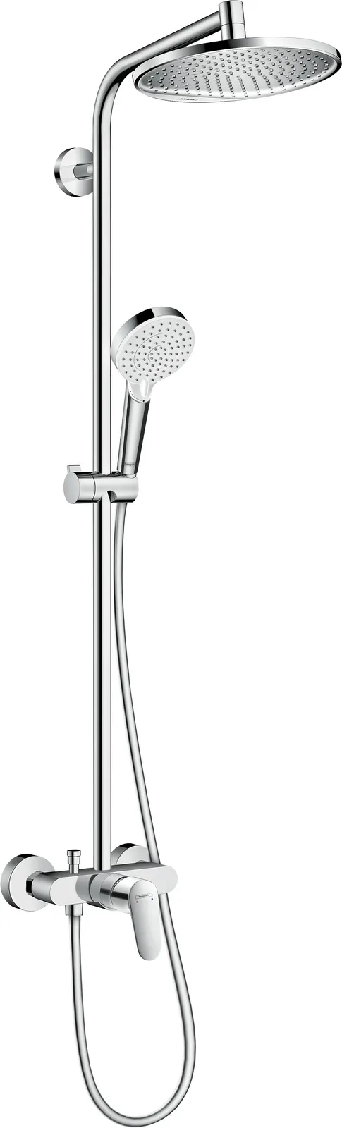 Crometta S Душевая стойка Showerpipe 240 1jet с однорычажным смесителем