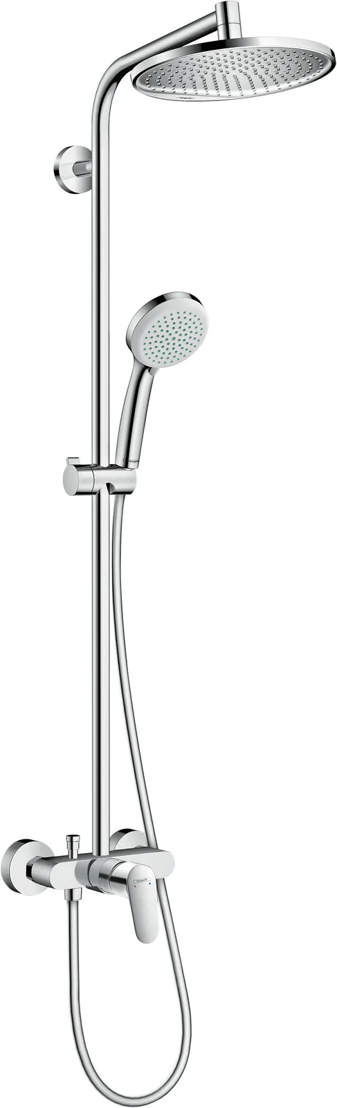 Crometta S Душевая стойка Showerpipe 240 1jet с однорычажным смесителем