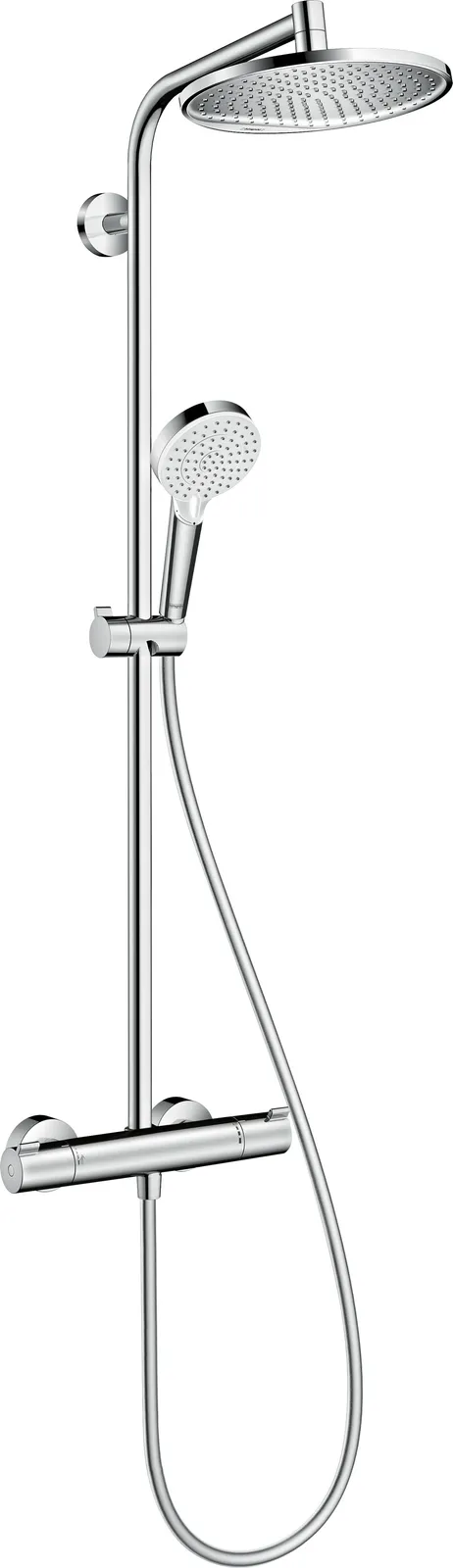 Crometta S Showerpipe 240 1jet with thermostat 160cc