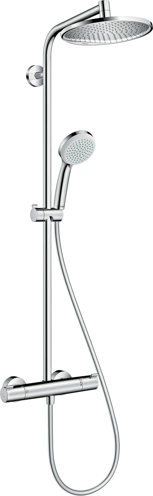 Crometta S Showerpipe dush ustuni 240 1jet, termostat bilan