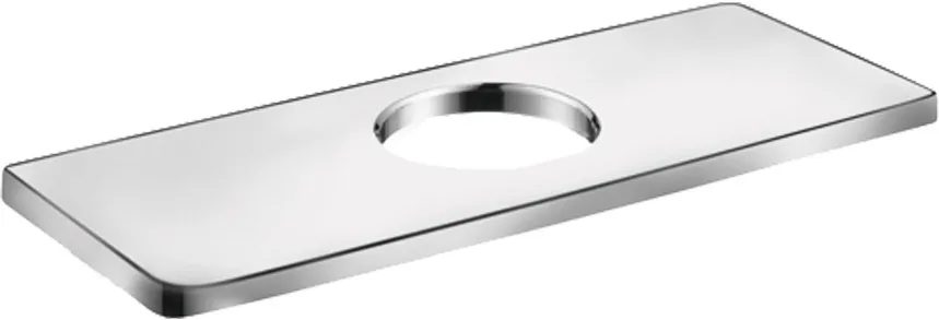 E&S Accessories Asos plastinasi, modern single-hole faucets uchun, 6"