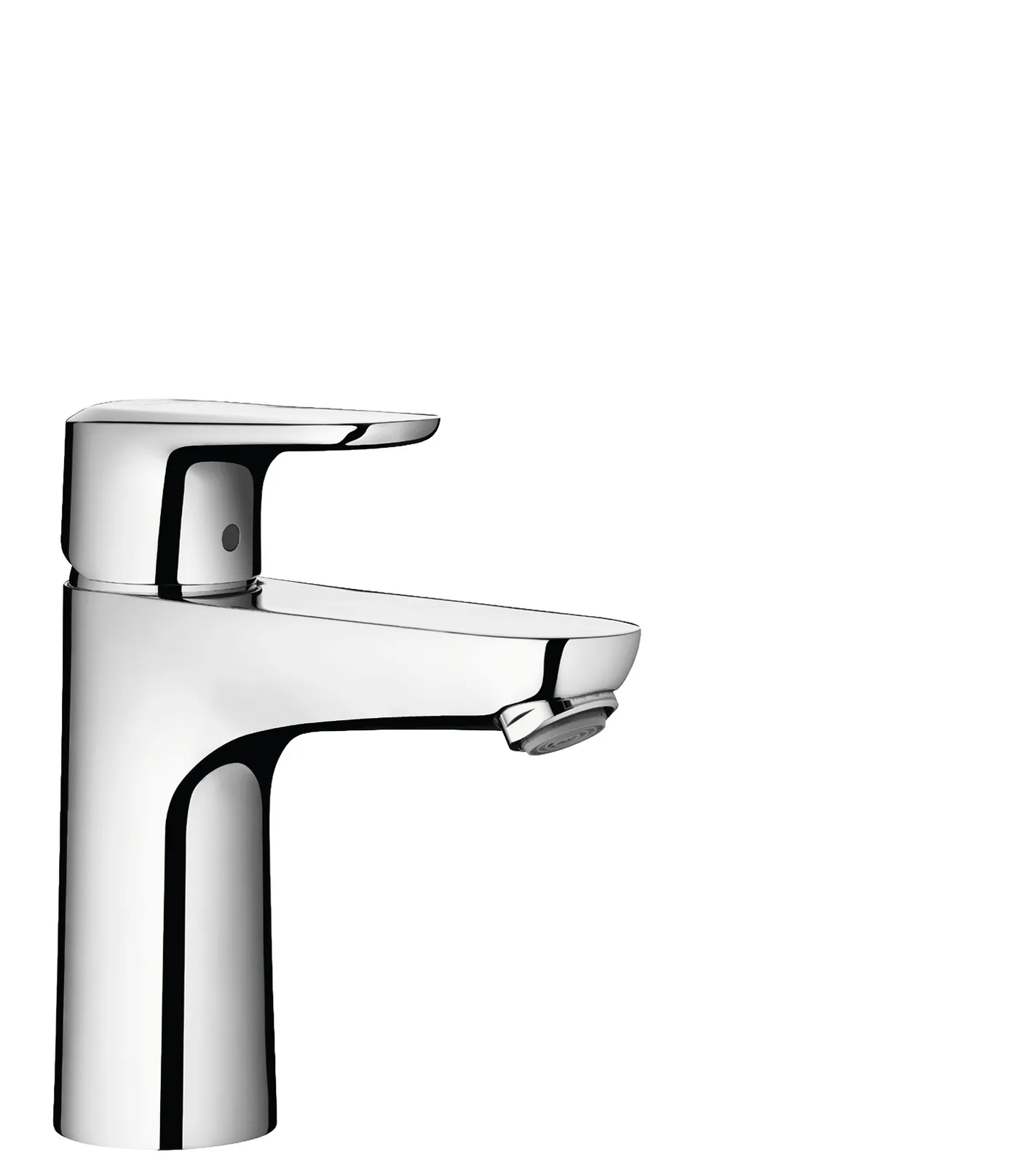 Ecos Single lever basin mixer L CoolStart with pop-up waste push-open
