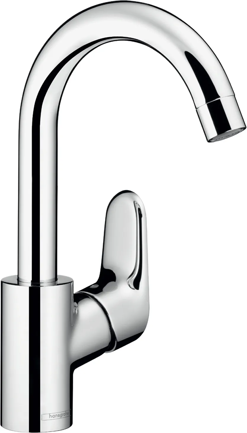 Ecos Bir dastali lavabo aralashtirgichi, buriladigan joʻmrak va pop-up drenaj klapani bilan
