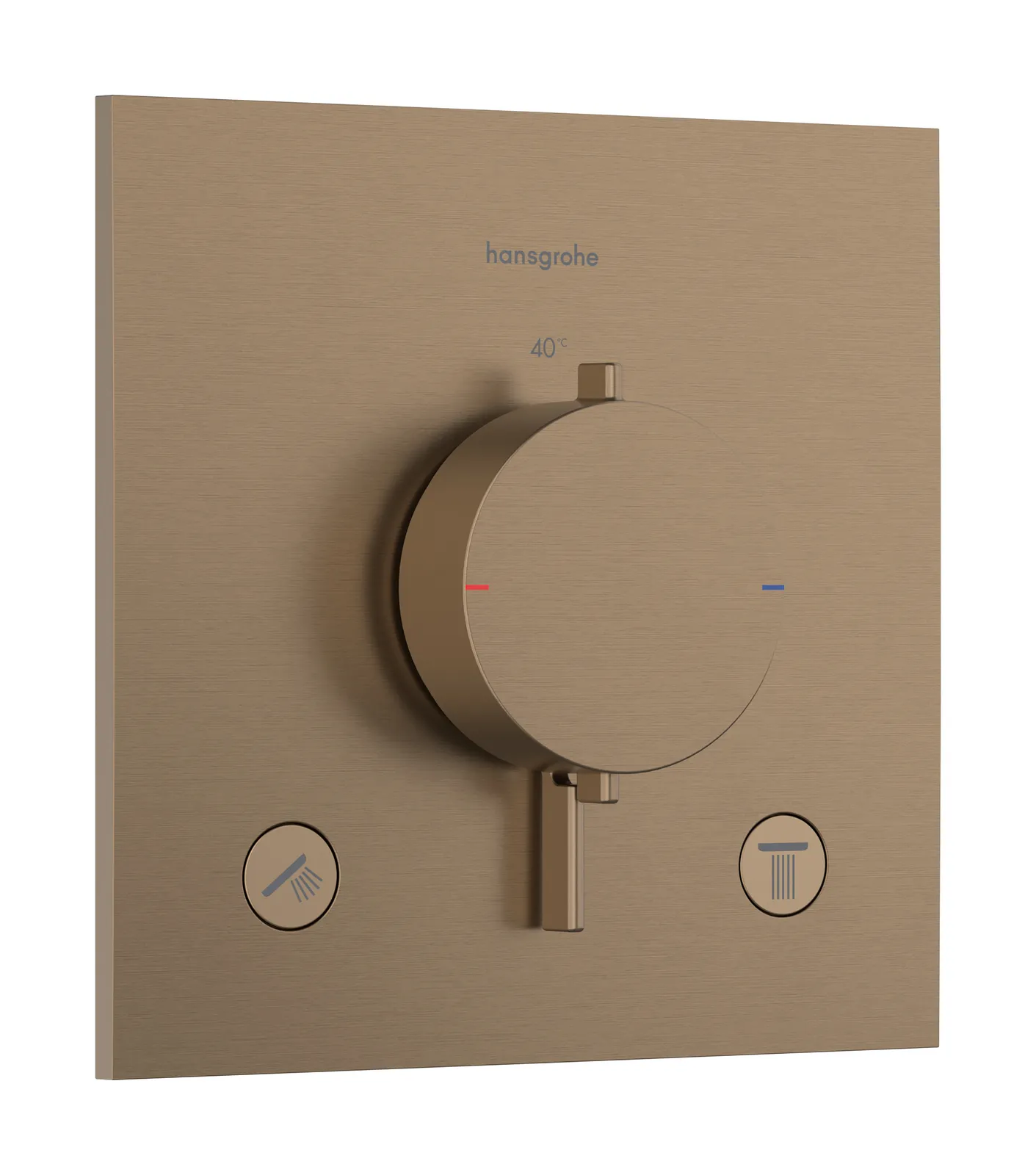 Ecostat Comfort E Termostat, yashirin montaj uchun, 2 funksiyalar uchun