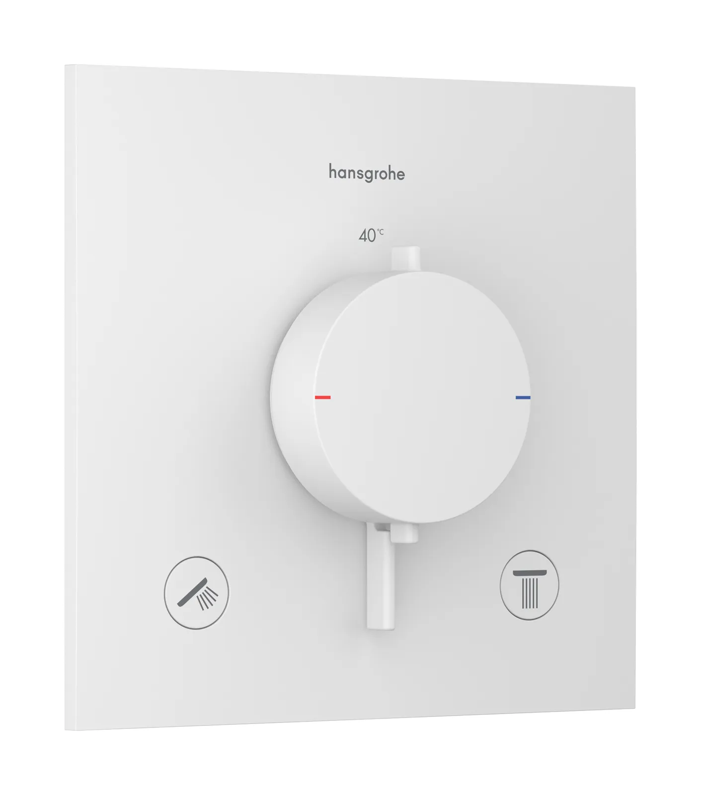 Ecostat Comfort E Termostat, yashirin montaj uchun, 2 funksiyalar uchun