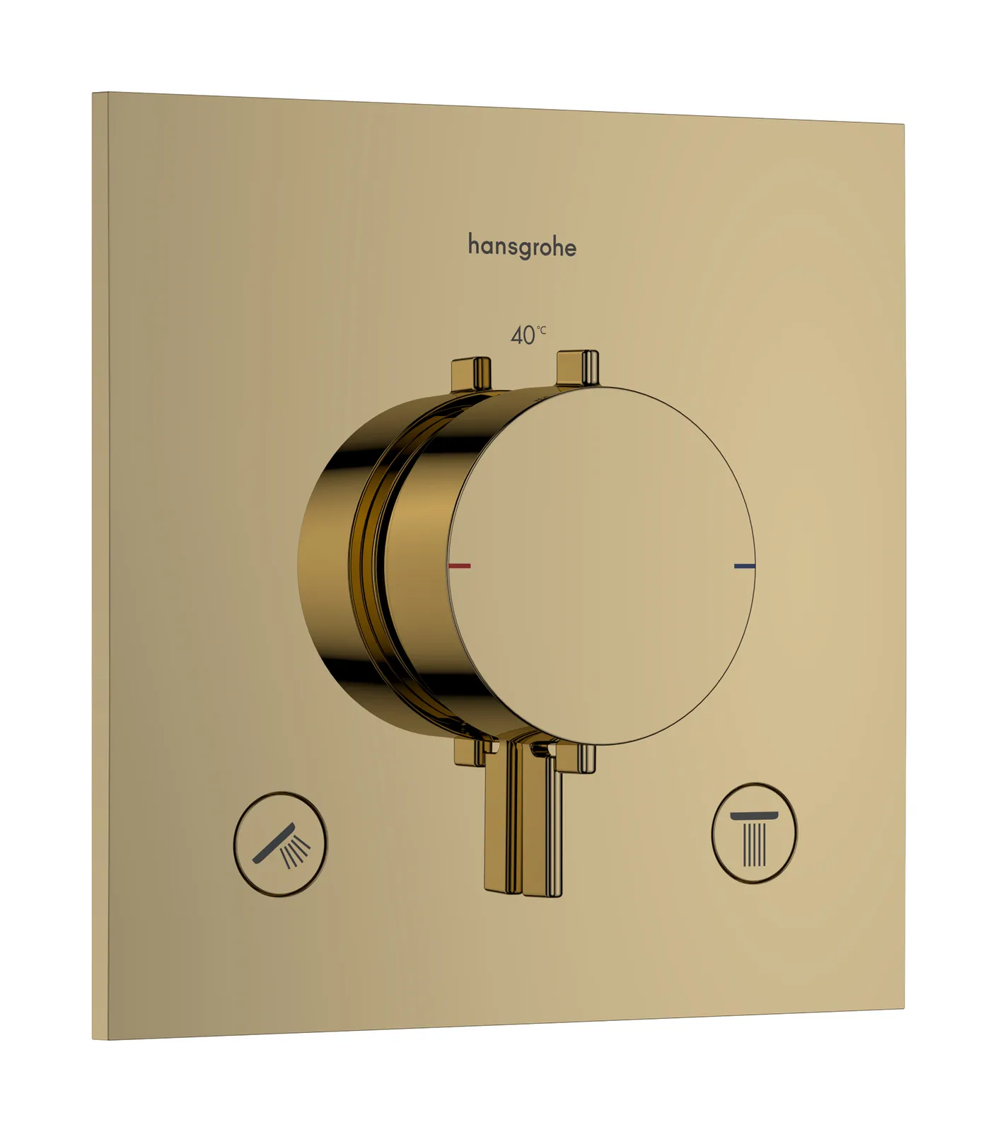 Ecostat Comfort E Termostat, yashirin montaj uchun, 2 funksiyalar uchun