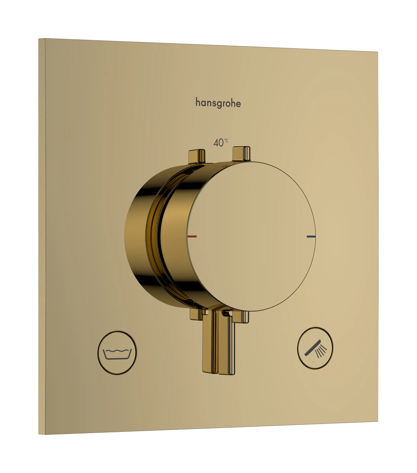 Ecostat Comfort E Thermostat for concealed installation for 2 functions with integrated safety combination to EN 1717