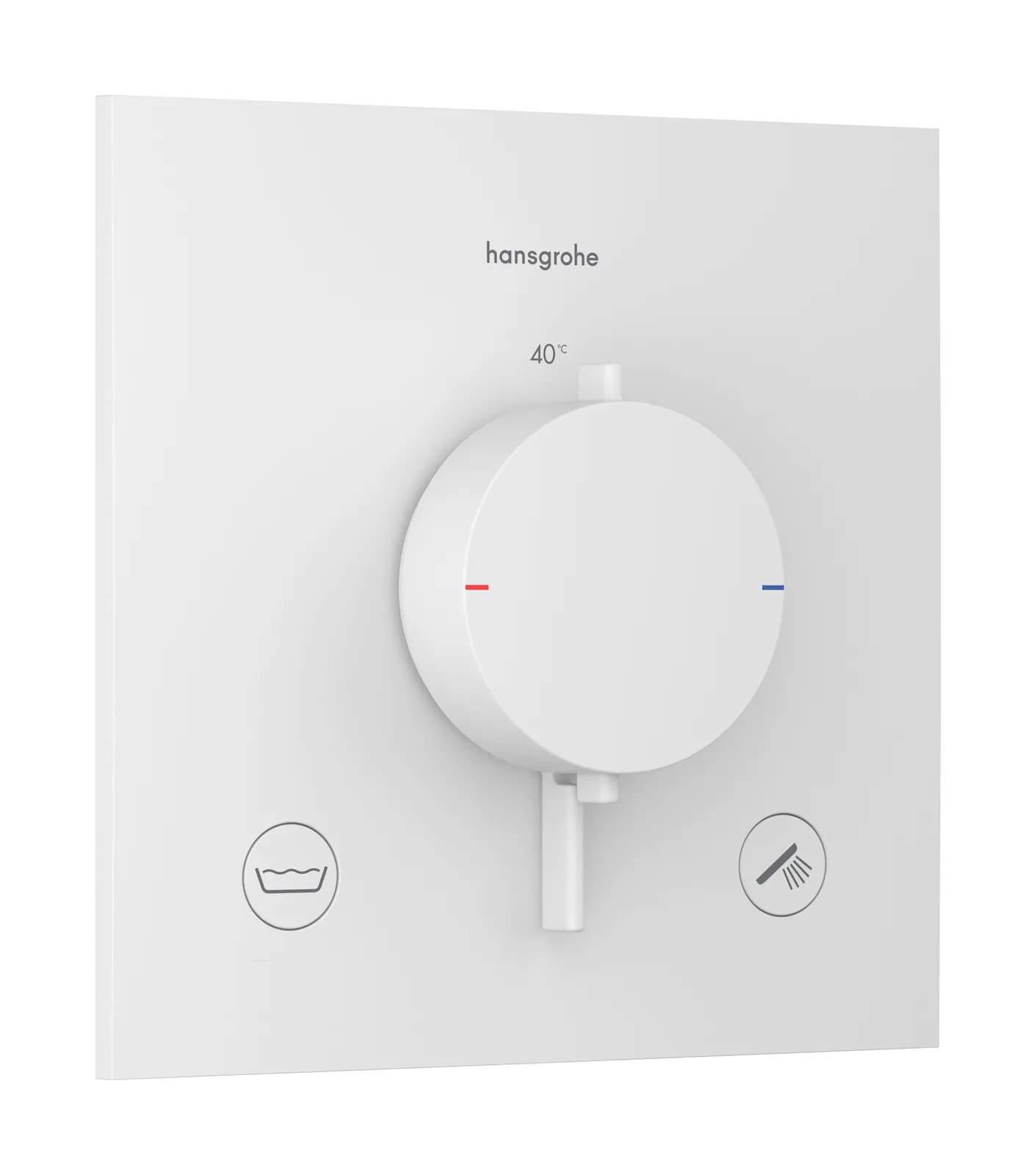 Ecostat Comfort E Thermostat for concealed installation for 2 functions with integrated safety combination to EN 1717