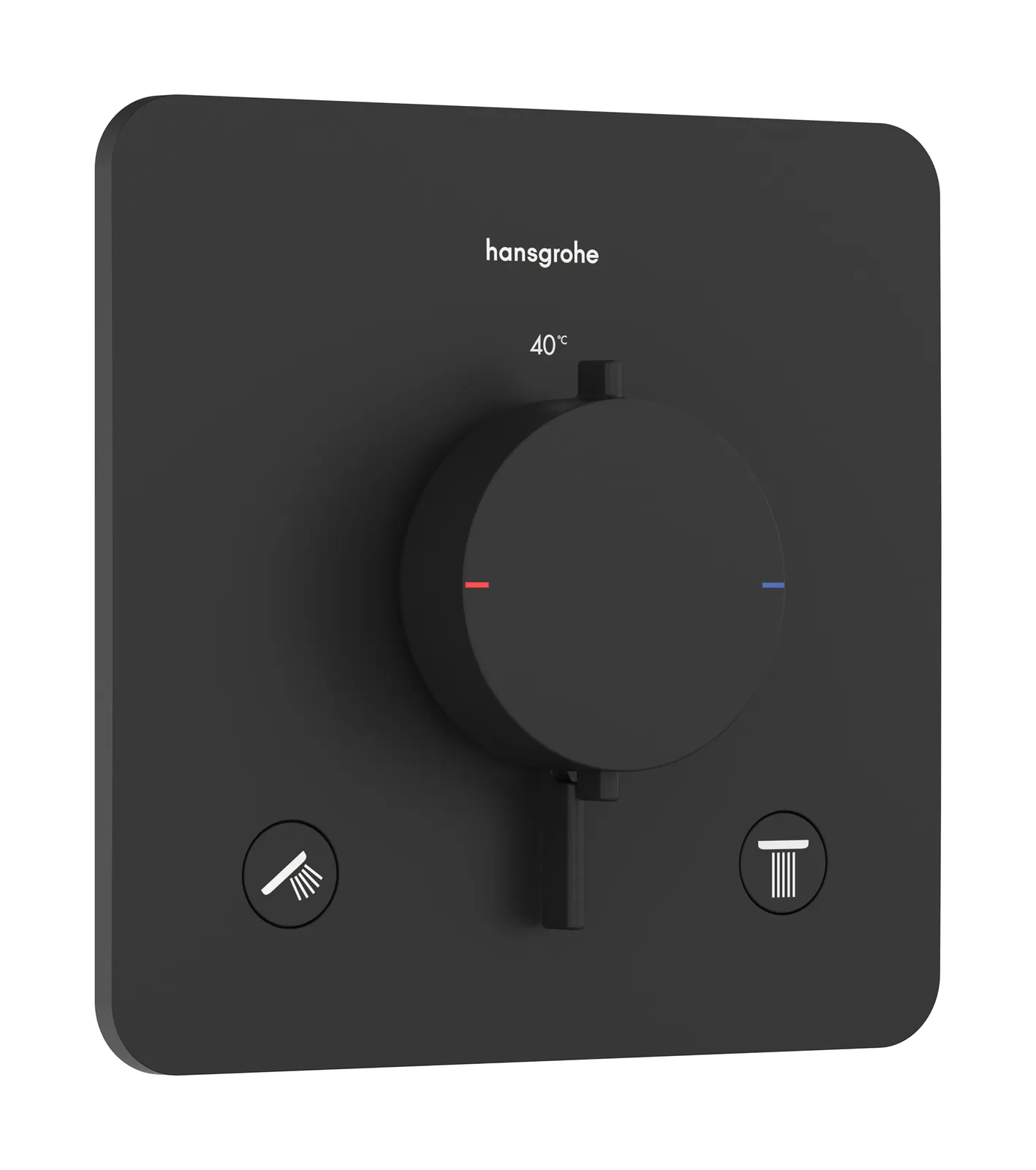 Ecostat Comfort Q Thermostat for concealed installation for 2 functions