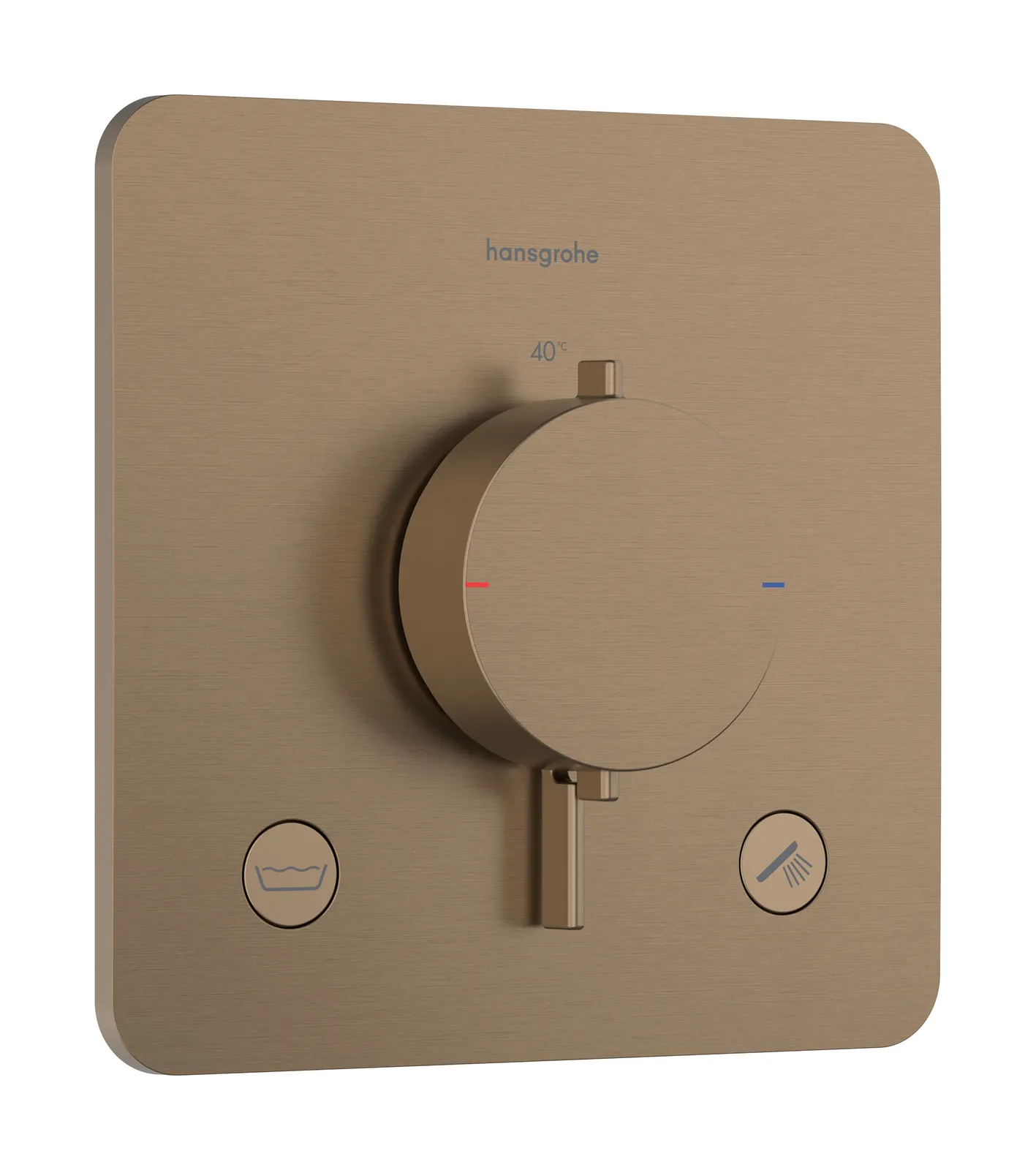 Ecostat Comfort Q Termostat, yashirin montaj uchun, 2 funksiyalar uchun, EN 1717 boʻyicha oʻrnatilgan xavfsizlik kombinatsiyasi bilan