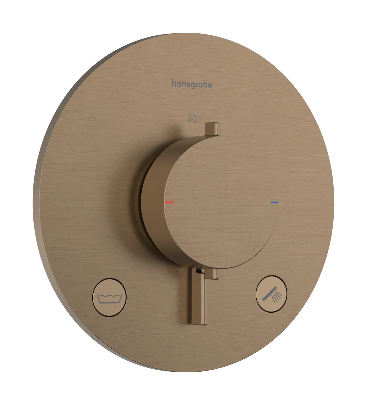 Ecostat Comfort S Termostat, yashirin montaj uchun, 2 funksiyalar uchun, EN 1717 boʻyicha oʻrnatilgan xavfsizlik kombinatsiyasi bilan