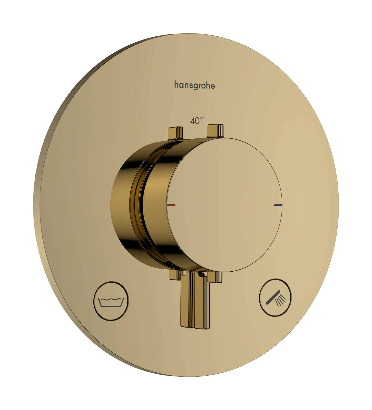 Ecostat Comfort S Termostat, yashirin montaj uchun, 2 funksiyalar uchun, EN 1717 boʻyicha oʻrnatilgan xavfsizlik kombinatsiyasi bilan