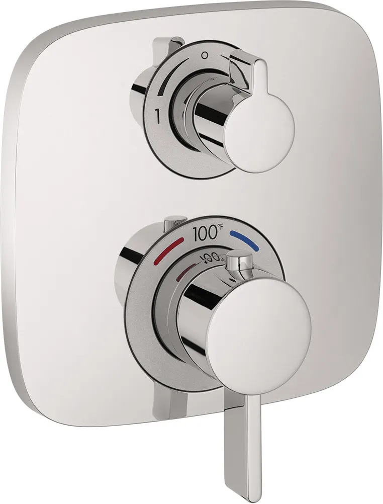 Ecostat E Thermostat for concealed installation for 2 functions