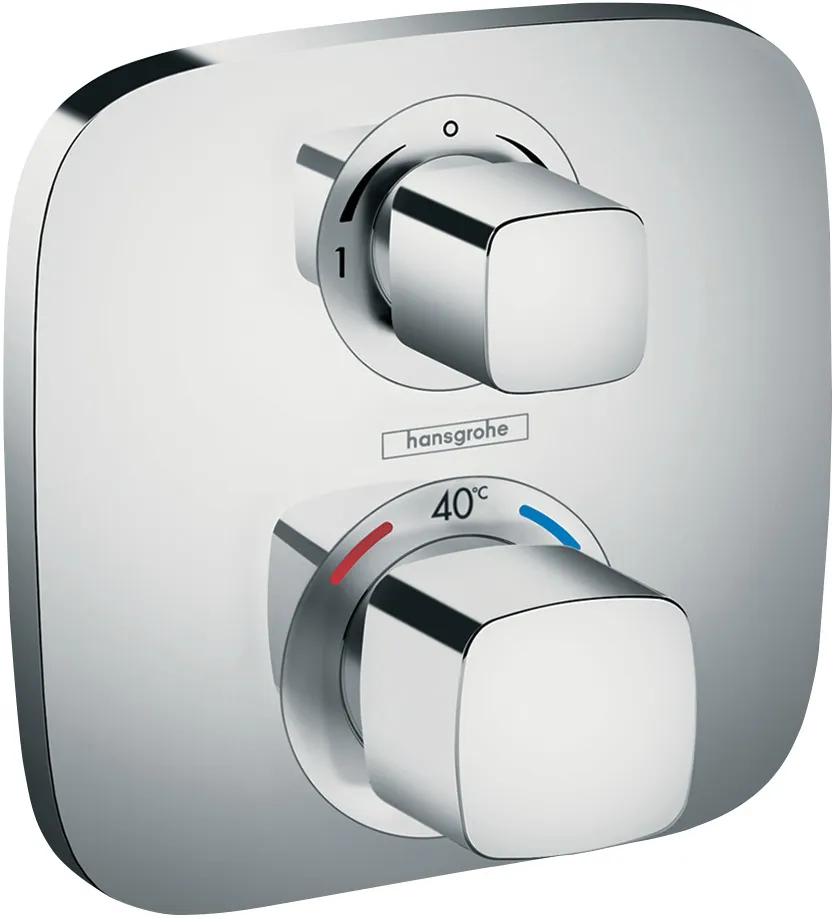 Ecostat E Thermostat for concealed installation for 2 functions