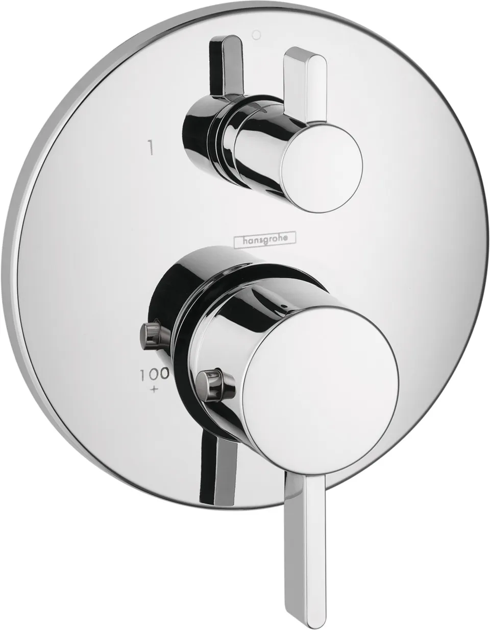 Ecostat Thermostat S for concealed installation with flow regulator and diverter