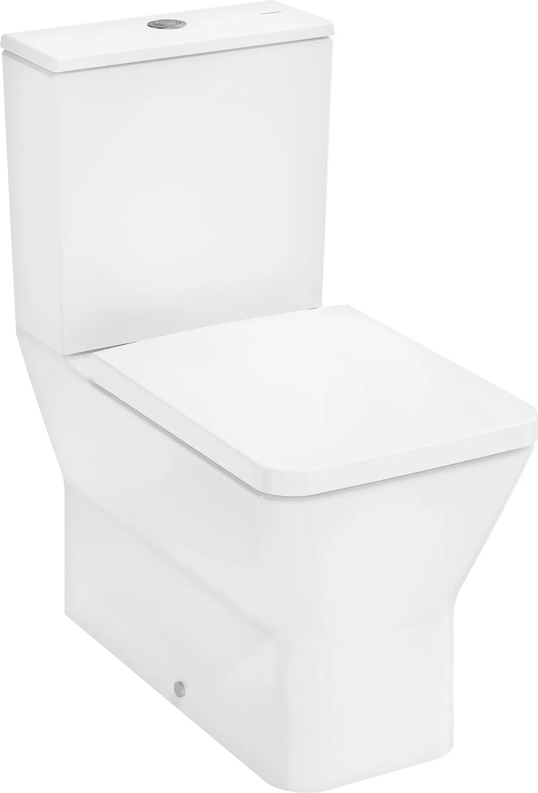 EluPura Original Q Комплект напольного унитаза моноблок с vertical/horizontal выходом, AquaChannel Flush с бачком и сиденьем с крышкой для унитаза