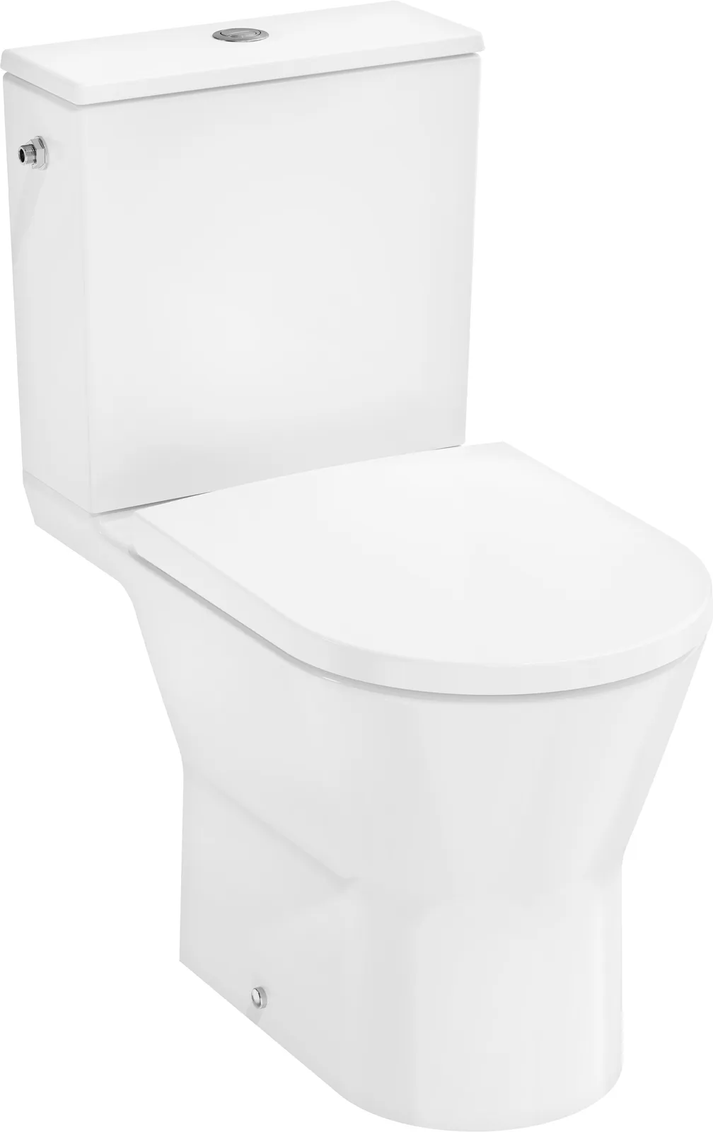 EluPura Original S Floor-standing WC set with horizontal outlet, AquaChannel Flush HygieneEffect with cistern and WC seat with lid with SoftClose and QuickRelease
