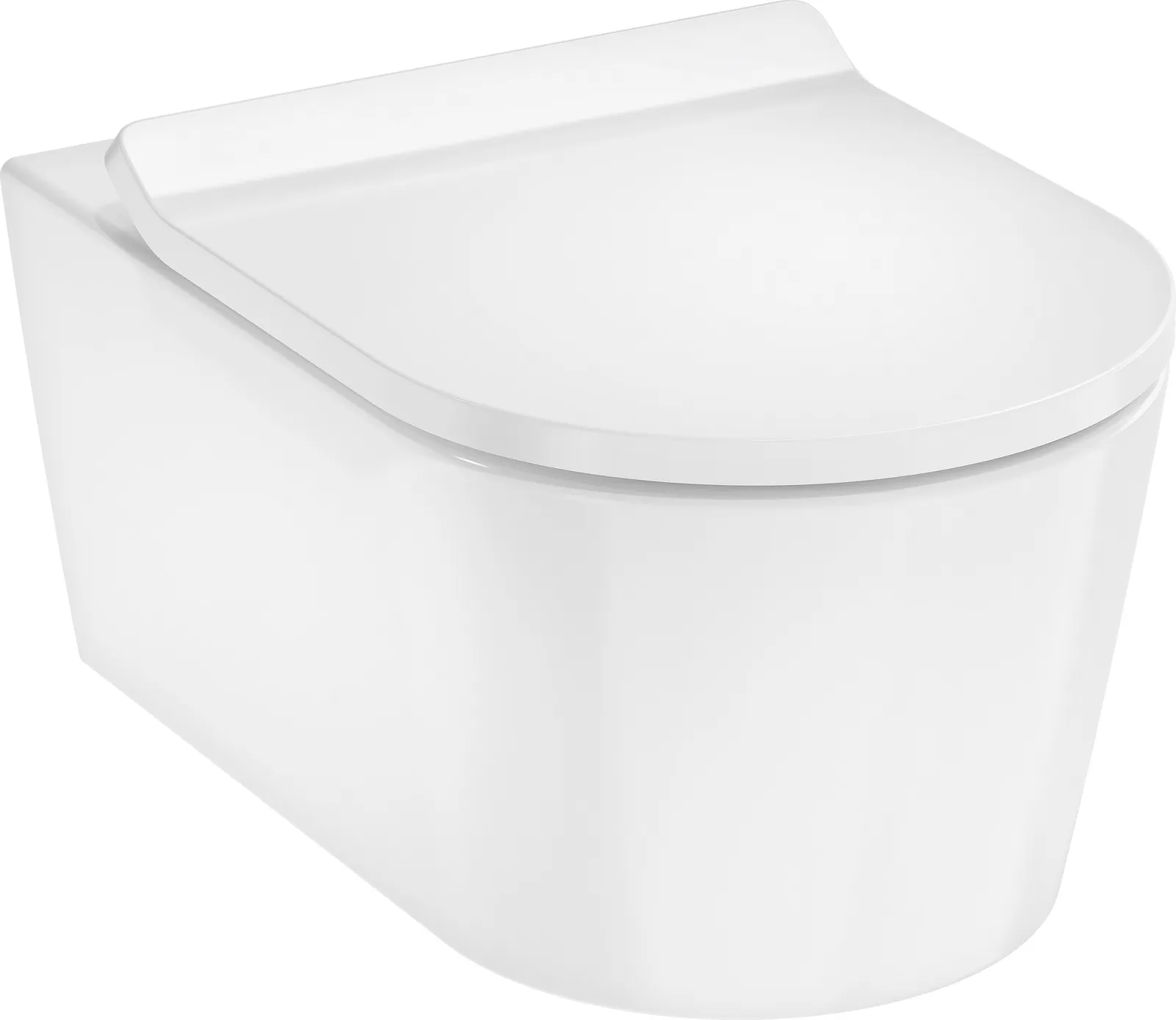EluPura S Wall-hung WC set AquaHelix Flush with WC seat with lid SoftClose and QuickRelease, slim