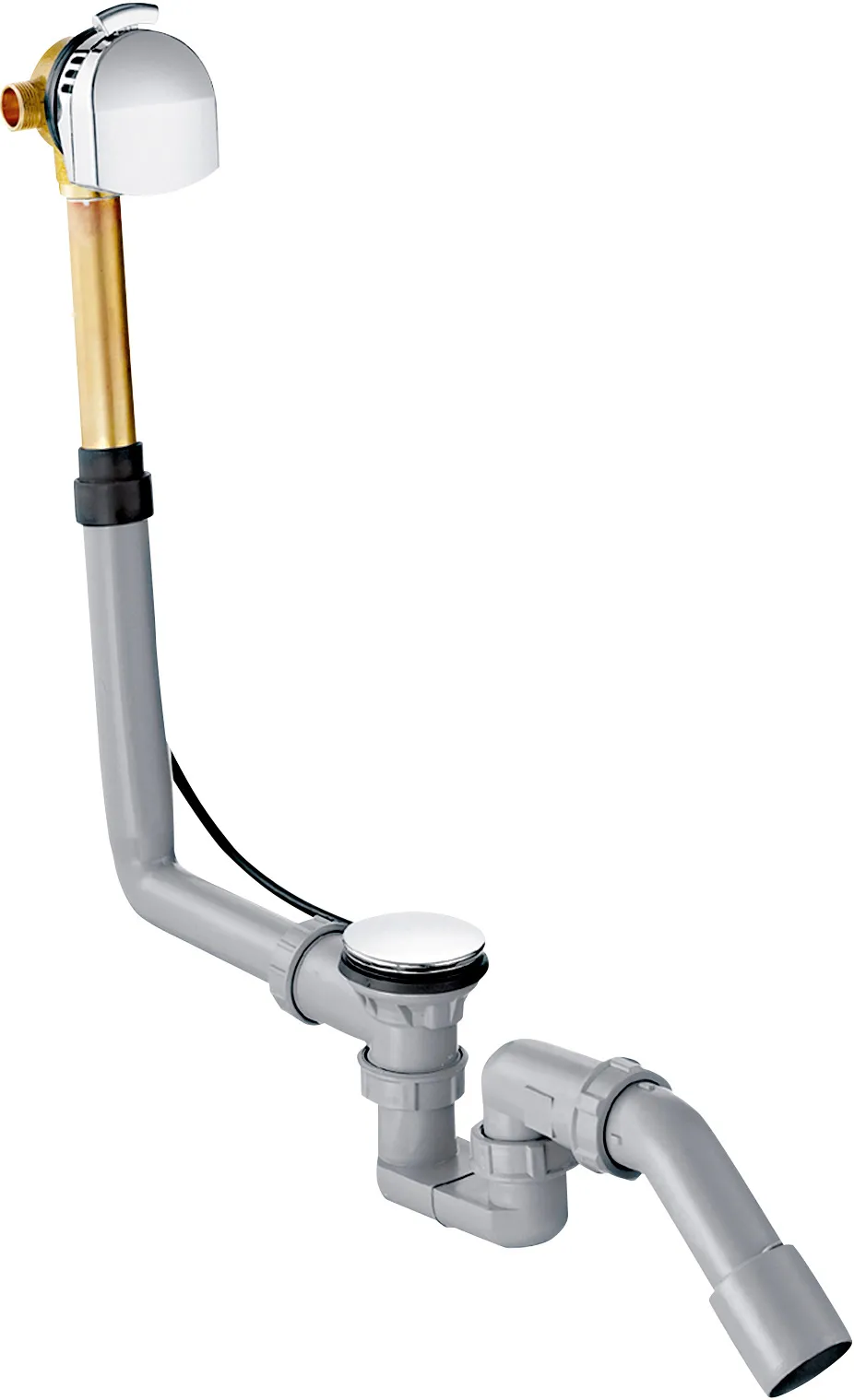 Exafill Complete set bath filler, pop-up waste with overflow for standard baths