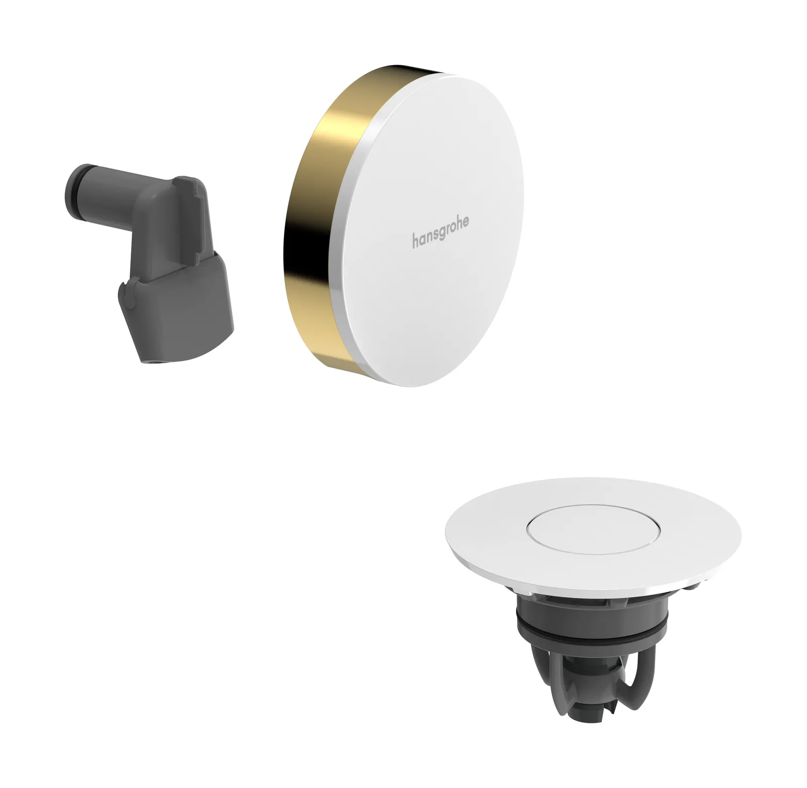 Exafill Exterior part (finish set) bath filler, pop-up waste with overflow